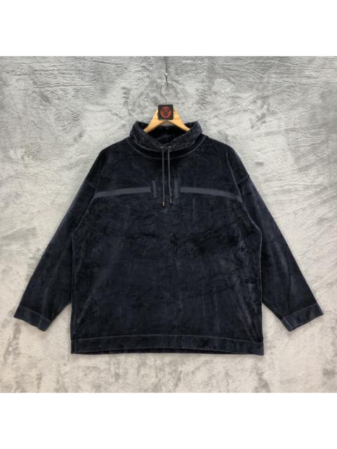 Other Designers Vintage - Escada Sport Big Center Logo Velvet Sweater #6194-53