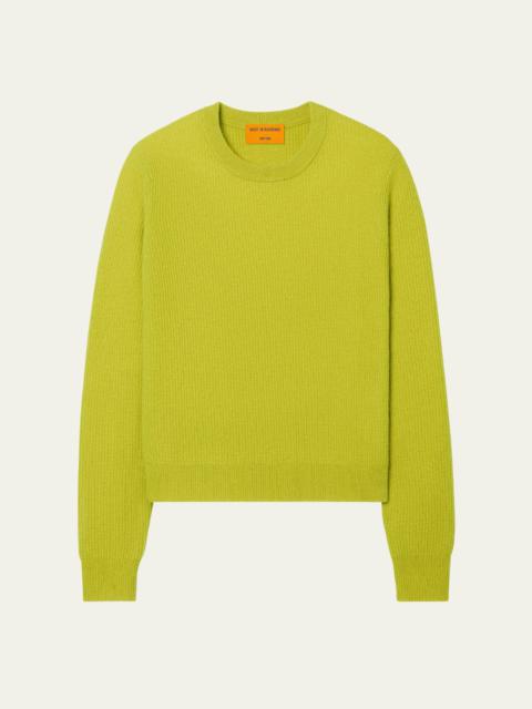 GUEST IN RESIDENCE Cashmere Light Rib Crewneck Sweater