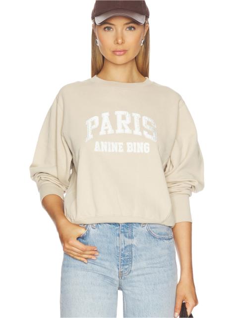 ANINE BING Harry Shrunken Sweatshirt Paris