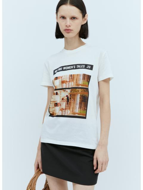 Miu Miu Miu Miu Women Graphic Print T-Shirt
