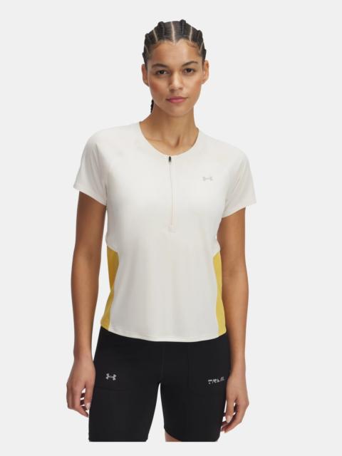 Under Armour Women's UA Trail Run Zip Short Sleeve