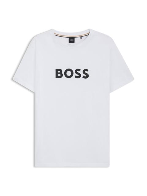 BOSS COTTON-JERSEY T-SHIRT WITH SPF 50+ UV PROTECTION