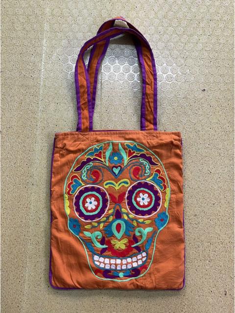 Other Designers Seditionaries - custom made skulls tote bag tc6