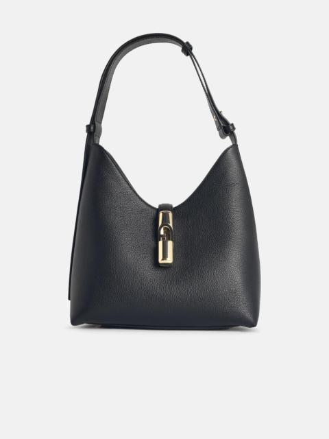 FURLA S 'GOCCIA' BLACK LEATHER SHOULDER BAG