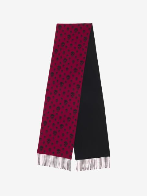 Alexander McQueen Double Face Skull Scarf