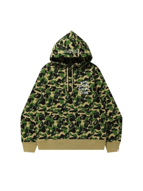 A BATHING APE® BAPE x Anti Social Social Club ABC Camo Pullover Hoodie 'Green'
