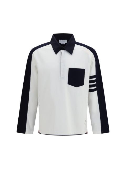 Thom Browne Thom Browne Oversized Colorblock Rugby Polo White