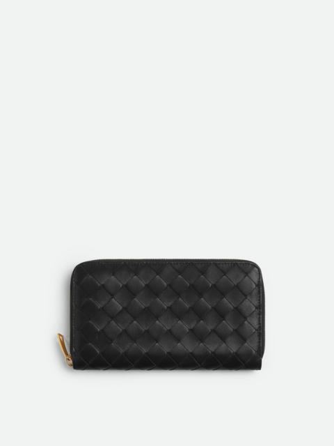 Bottega Veneta Intrecciato Zip Around Wallet
