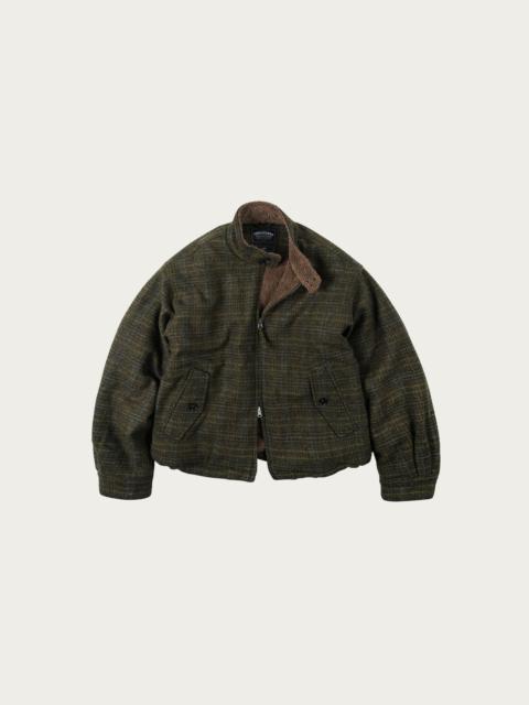 FrizmWORKS Fluffy Wool Harrington Jacket - Seaweed
