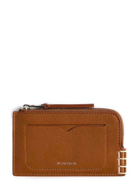 JW Anderson JW Anderson Loafer Leather Zip Wallet in Tan at Nordstrom
