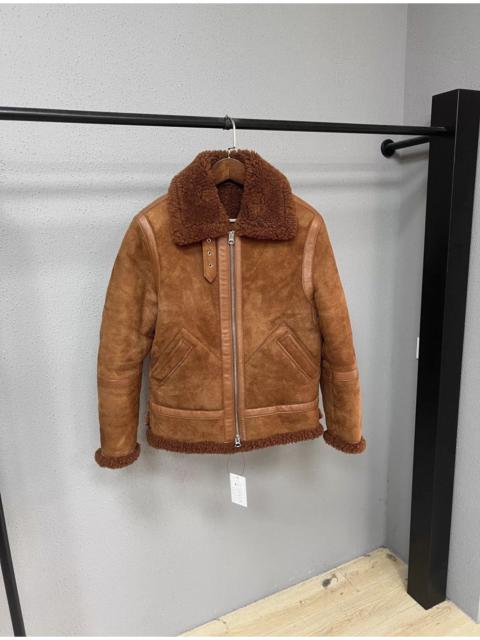 Acne Studios Acne Studios Ian Shearling Jacket in a rust brown