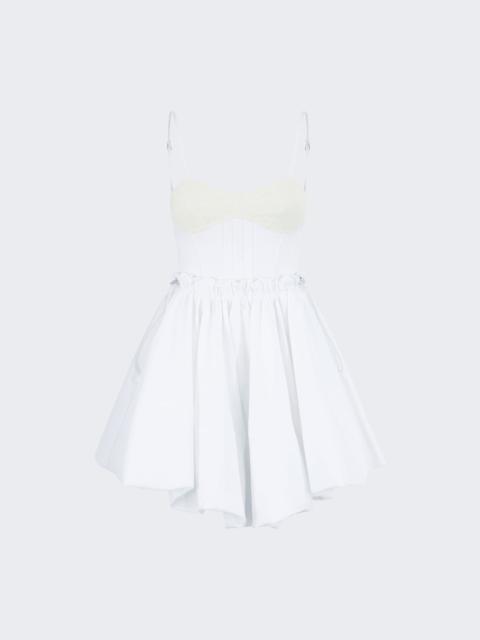 THE ATTICO Mini Drress Cotton Popeline Stretch White