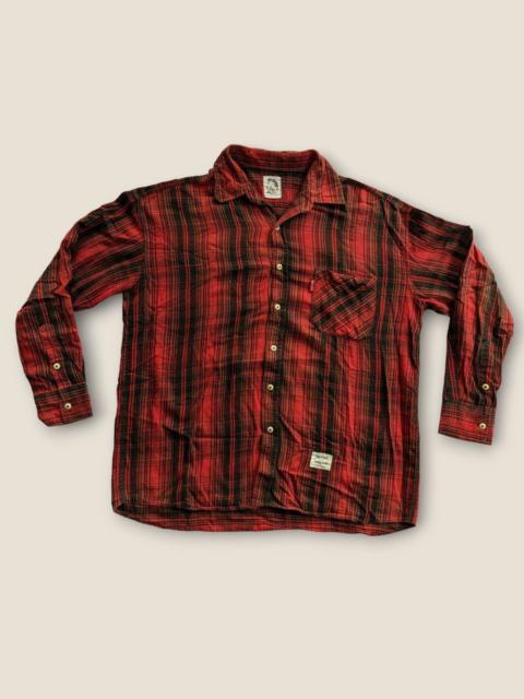 Other Designers TOYS McCOY × The Real McCoy's - Toys McCoy red tartan checked button up shirt