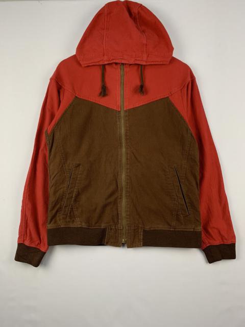 Other Designers Japanese Brand - Ships Jet Blue Full Zipper Jacket Brown Red Medium