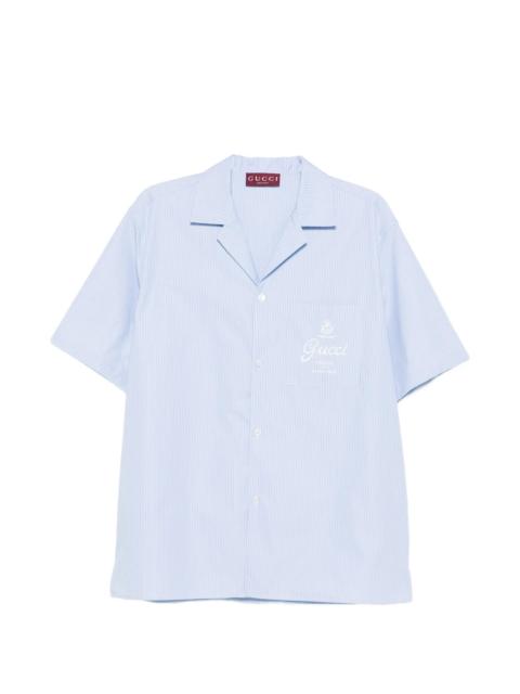 GUCCI Gucci Striped Logo Shirt