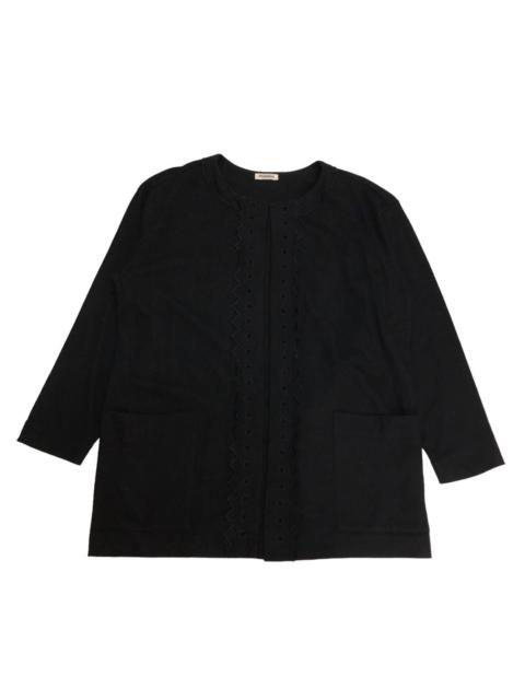 ISSEY MIYAKE 🔥VINTAGE ISSEY MIYAKE PLANTATION BLOUSE RICH BLACK