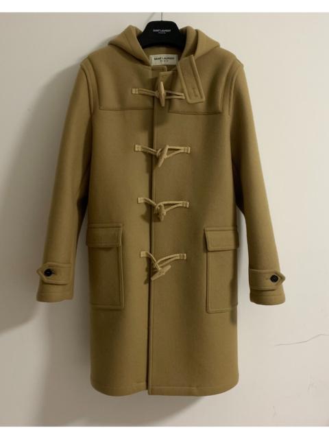 SAINT LAURENT Saint Laurent SLP 13FW runway model original khaki hooded duffle coat