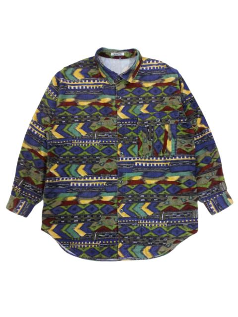 Other Designers Designer - RARE! VTG LA MIA VITA ITALIAN BRAND ABSTRACT ART CORDUROY