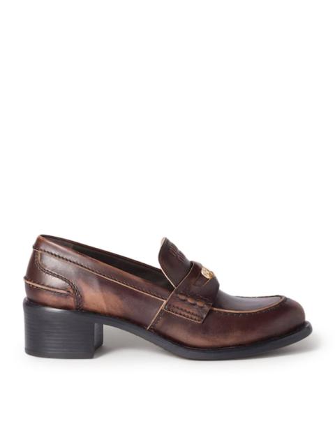 Miu Miu Miu Miu Women Deco Calfskin Loafers