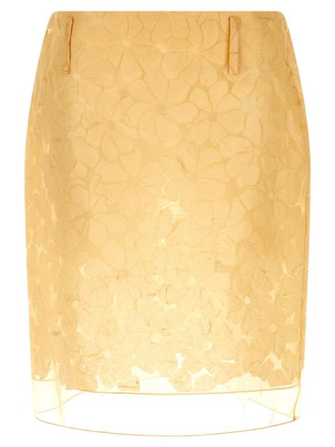 Marni Marni Women Straight Skirt With Floral Pattern