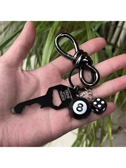 Other Designers Japanese Brand - 8-Ball Carabiner Keychain - Gorpcore Bottle Opener Dice