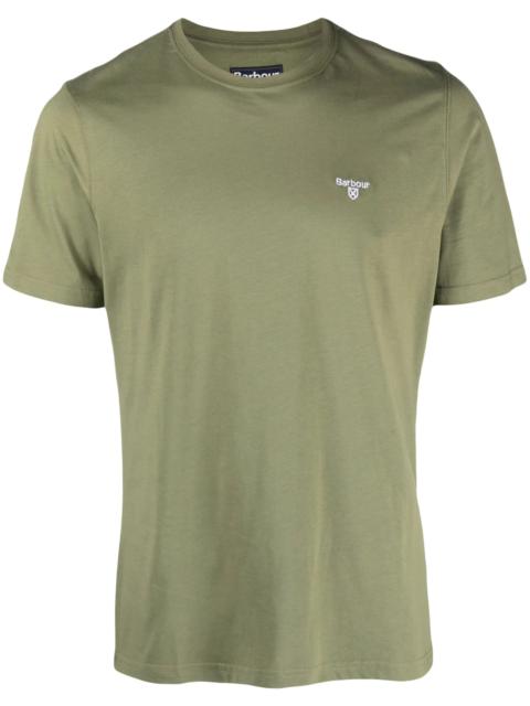 Barbour Barbour Logo-embroidered Cotton T-shirt