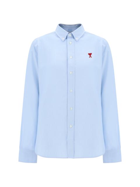 AMI Paris AMI Paris Adc Cotton Shirt Bleu Ciel Women