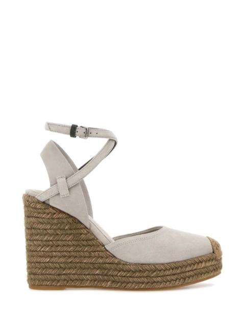 Brunello Cucinelli Brunello Cucinelli Women Light Grey Suede Wedges