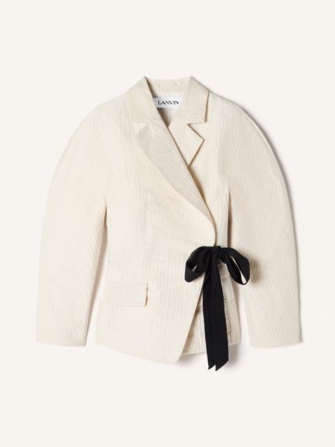 Lanvin BELTED JACQUARD JACKET