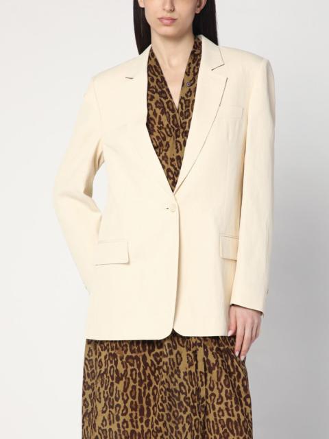 Stella McCartney Single-breasted jacket in butter colour