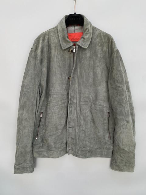 Other Designers S/S 2017- Isaia- Aqualeather- Suede Leather Bomber Jacket
