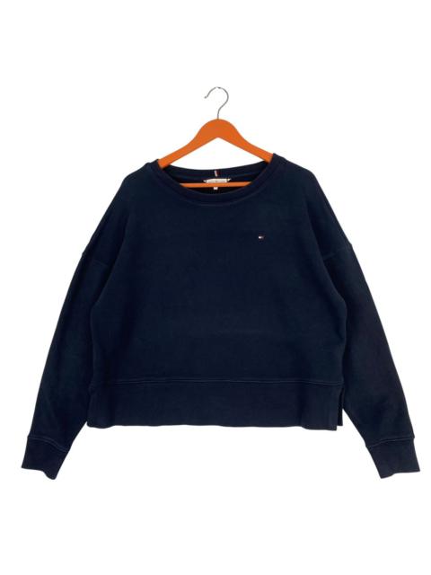 Other Designers Tommy Hilfiger Womens Cropped Crewneck Sweatshirt | N