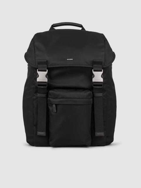Sandro RECYCLED LEATHER BACKPACK