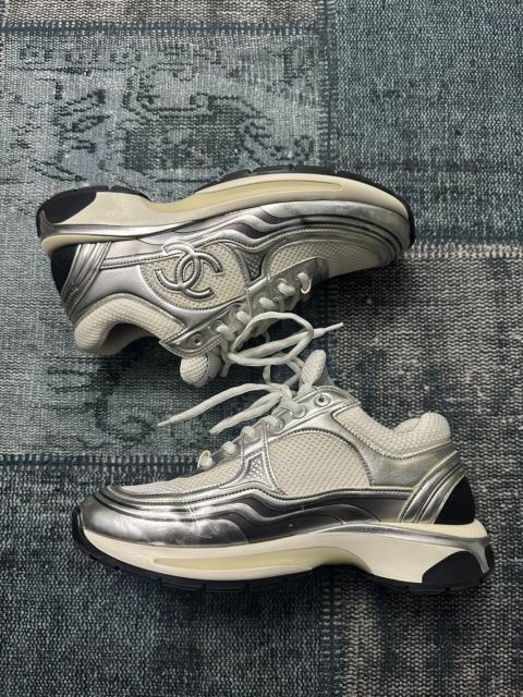 CHANEL Chanel Silver Sneakers