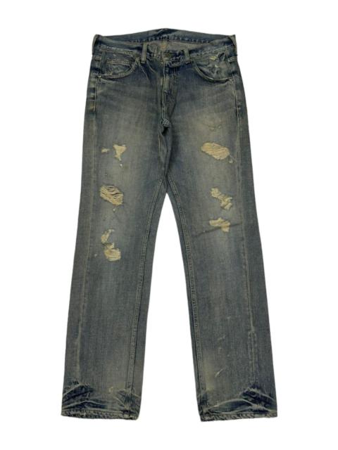 Other Designers Archival Clothing - VINTAGE HARE ROCKSTAR DISTRESSED DENIM JEANS