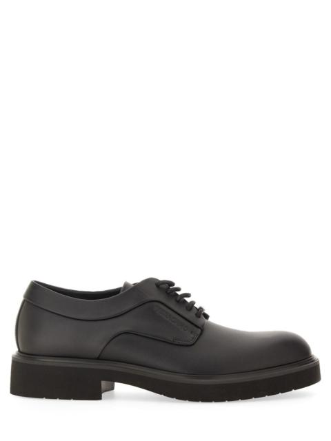 Ferragamo Men Derby With Ornament