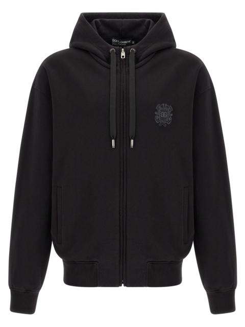 Dolce & Gabbana Dolce & Gabbana Men Coat Of Arms Logo Hoodie