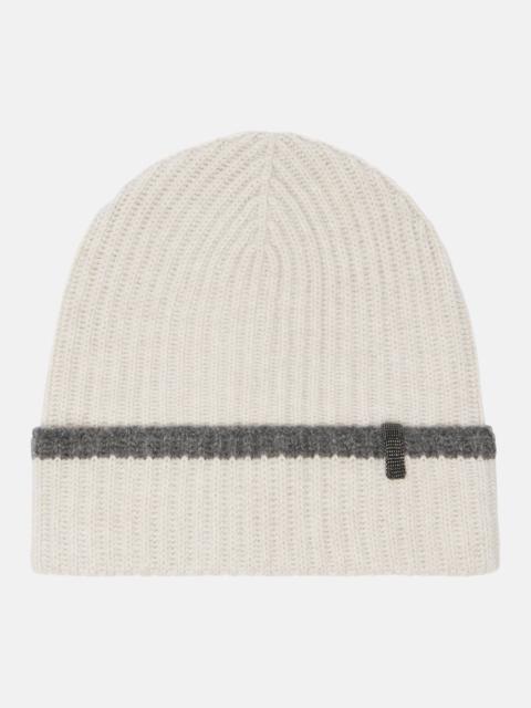 Brunello Cucinelli Monili cashmere beanie