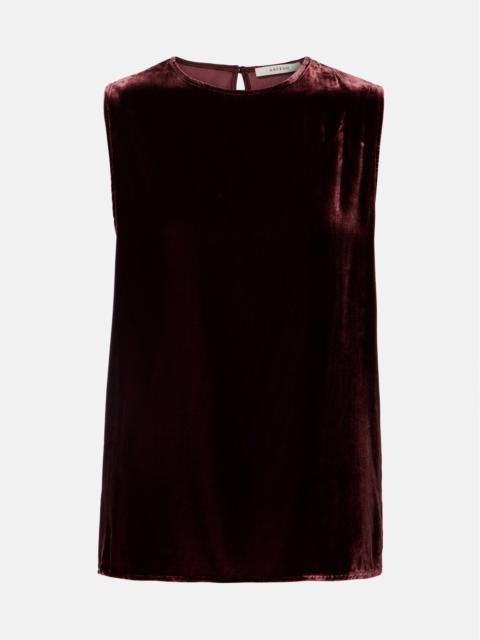 ASCENO Trento velvet tank top