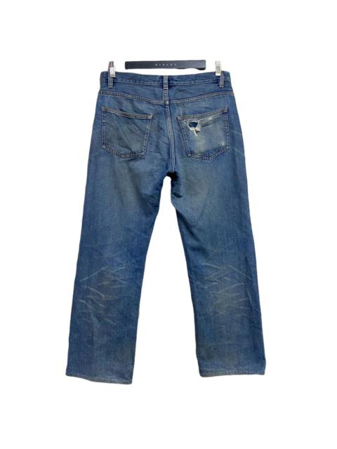 A.P.C. Apc Distressed Denim Selvedge Mudwash Jeans