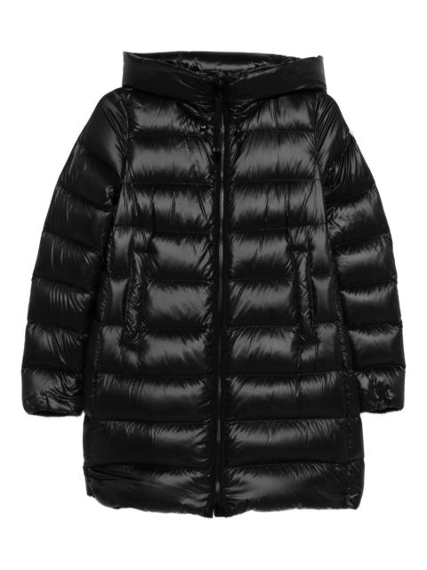 Moncler hooded quilted coat