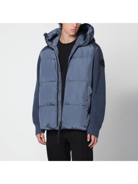 Canada Goose Canada Goose Grey-Blue Down Jacket With Wool Sleeves Men