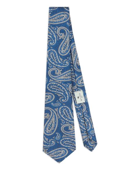 Etro Etro Jacquard Paisley Motif Tie