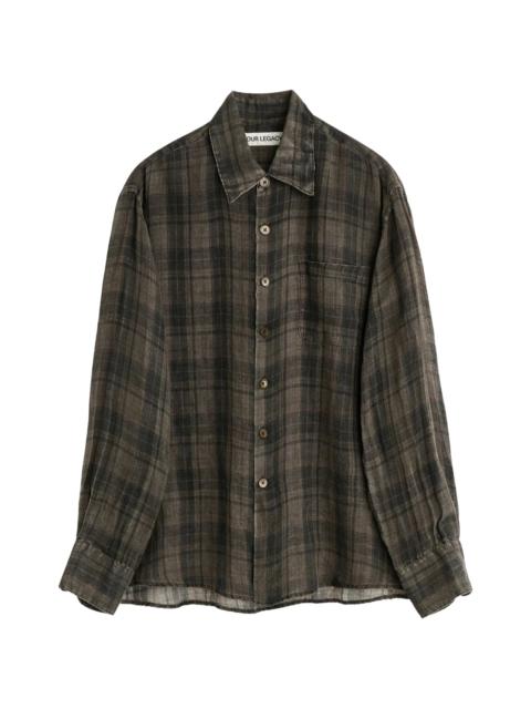 Our Legacy Our Legacy Above Pocket Checked Shirt