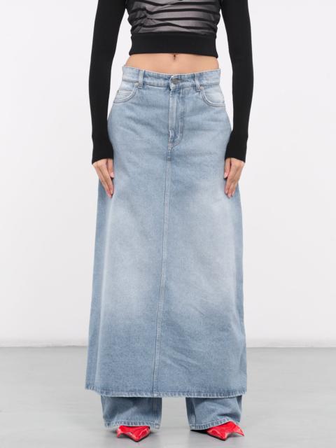 Jean Paul Gaultier Denim Pants Skirt