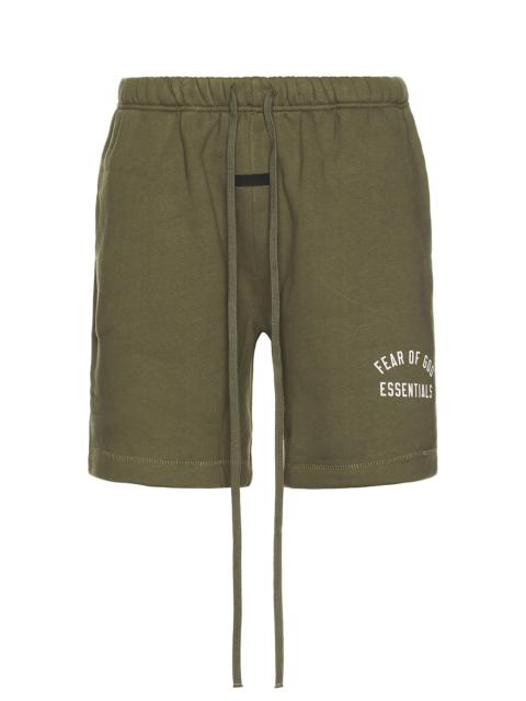 ESSENTIALS Fleece Soccer Short