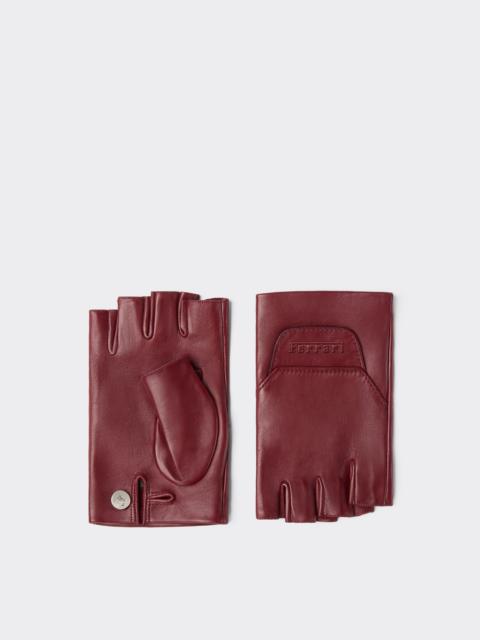 Ferrari Fingerless leather gloves