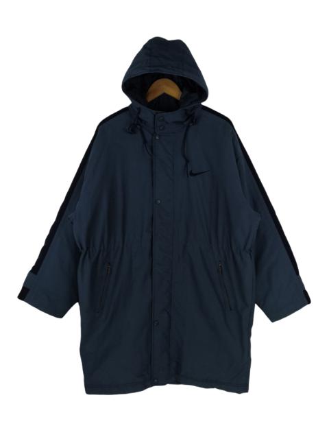 Nike Vintage 90s Nike Puffer Long Jacket Big Logo Nike Hoodie