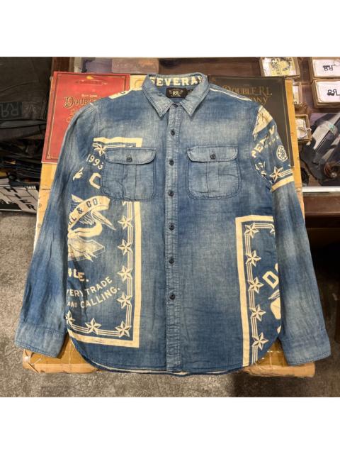 RRL by Ralph Lauren RRL Ralph Lauren Vintage Flag Indigo Dyed Shirt