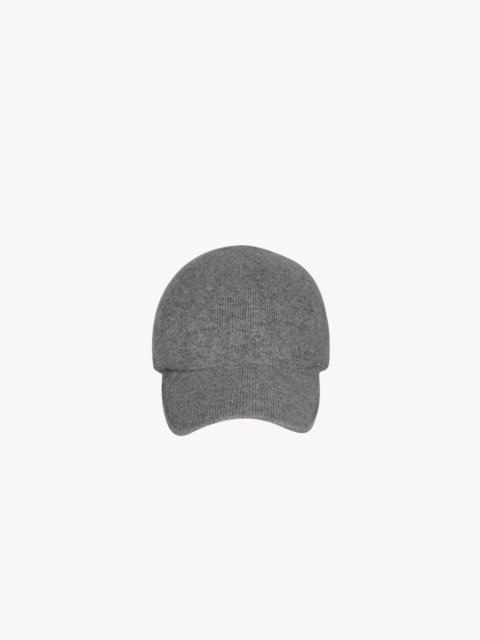 SAINT LAURENT SAINT LAURENT KNIT BASEBALL CAP IN CASHMERE
